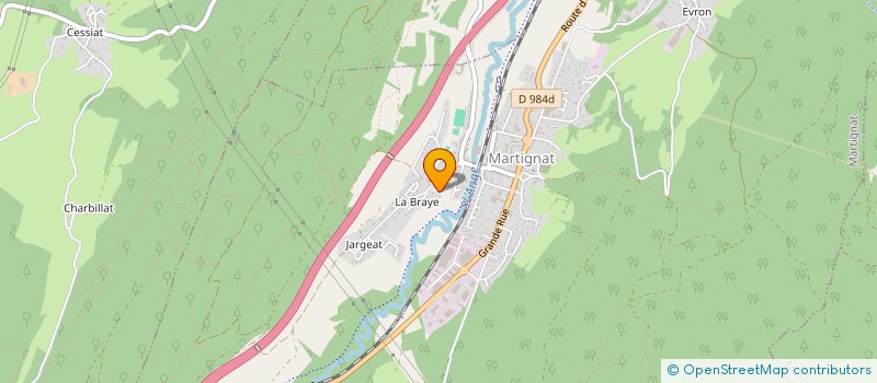 localisation de l'entreprise MADAME OZLEM KINALIOGLU  MARTIGNAT