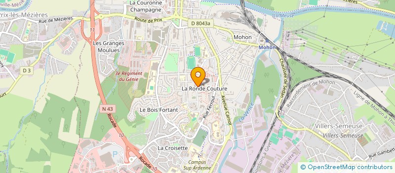 localisation de l'entreprise MADAME OZLEM KUTLU  CHARLEVILLE-MEZIERES