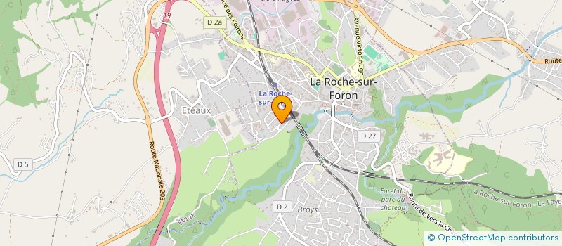 localisation de l'entreprise MADAME OZLEM YILMAZ  LA ROCHE-SUR-FORON