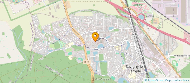 localisation de l'entreprise MADAME OZOUA GNAHORE  SAVIGNY-LE-TEMPLE