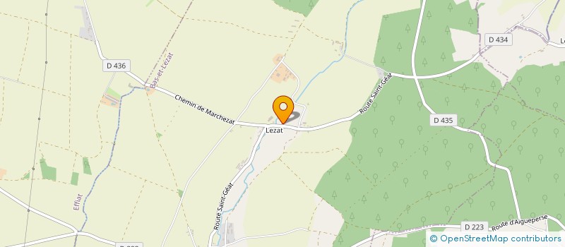 localisation de l'entreprise MADAME OZVAN LE CHEVILLIER  BAS-ET-LEZAT