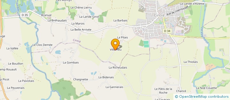 localisation de l'entreprise MADAME OZVAN TOUFFET  CINTRE