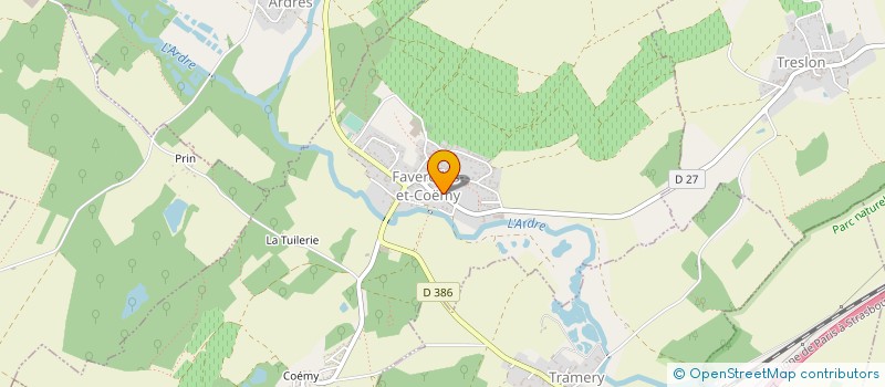 localisation de l'entreprise MADAME P  COURLANDON