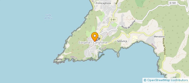 localisation de l'entreprise MADAME P ANGELETTI à CARGESE