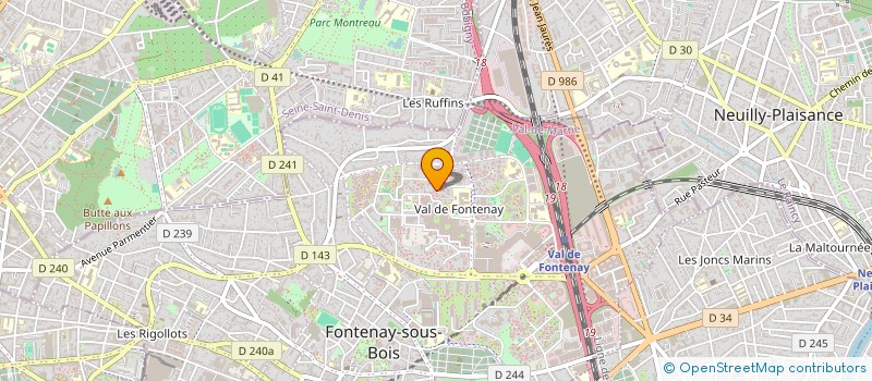 localisation de l'entreprise MADAME P KOTEK à FONTENAY-SOUS-BOIS