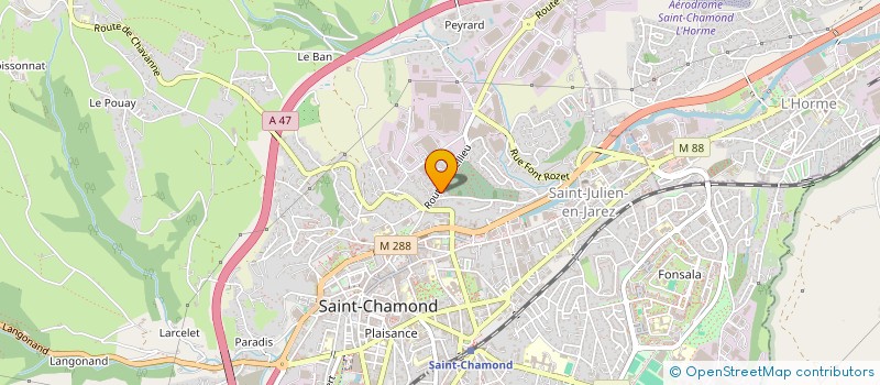 localisation de l'entreprise MADAME P ROCHE  SAINT-CHAMOND