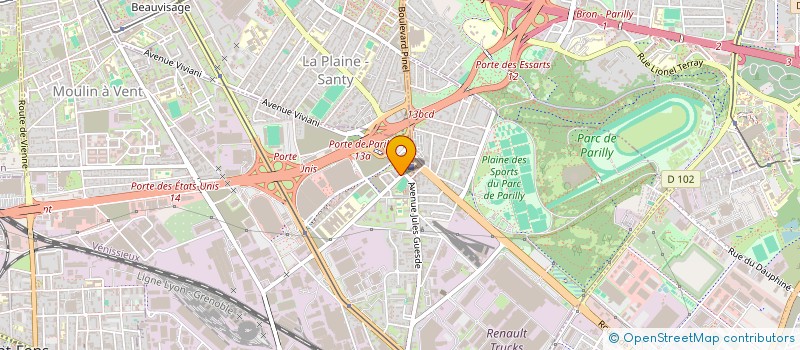 localisation de l'entreprise MADAME PACIANA CRETET  VENISSIEUX