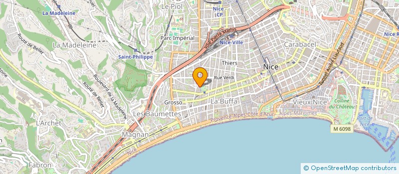 localisation de l'entreprise MADAME PAF EDITH  NICE