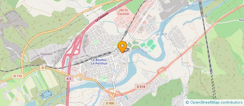 localisation de l'entreprise MADAME PAGE LOCOGE  LE BOULOU