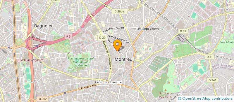 localisation de l'entreprise MADAME PALLA MARTINA à MONTREUIL