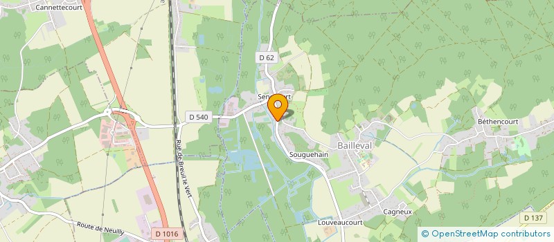 localisation de l'entreprise MADAME PALMIRA MARTIN FERNANDES  BAILLEVAL