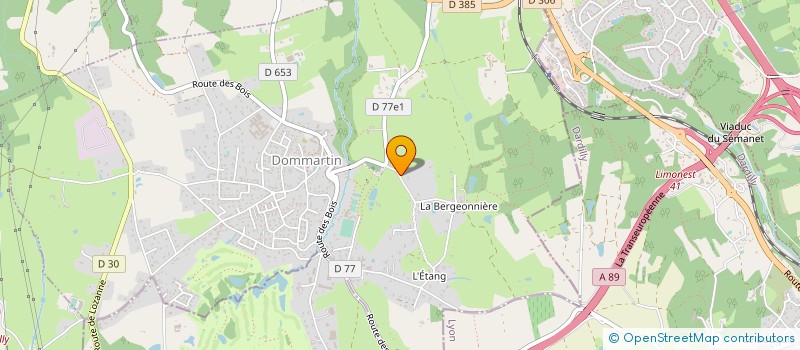 localisation de l'entreprise MADAME PALMYRE AREZZI  DOMMARTIN