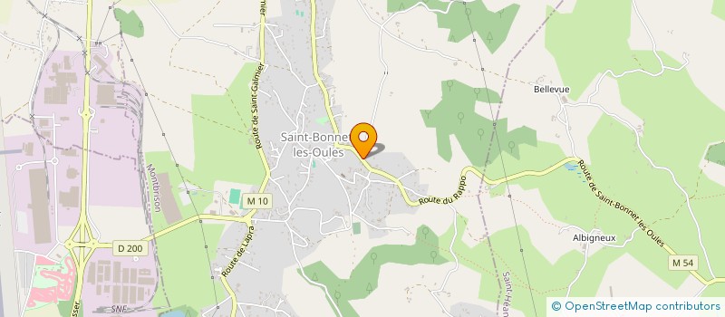 localisation de l'entreprise MADAME PALMYRE BASTIANELLO  SAINT-BONNET-LES-OULES