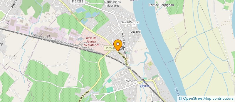 localisation de l'entreprise MADAME PALMYRE BEAUDET  VAYRES