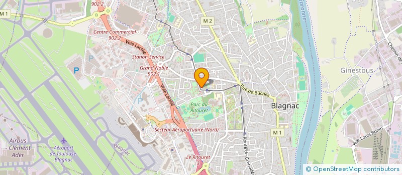 localisation de l'entreprise MADAME PALMYRE FAUCHER  BLAGNAC