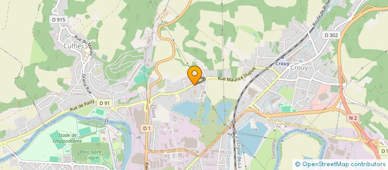 localisation de l'entreprise MADAME PALMYRE VERRECCHIA  CROUY