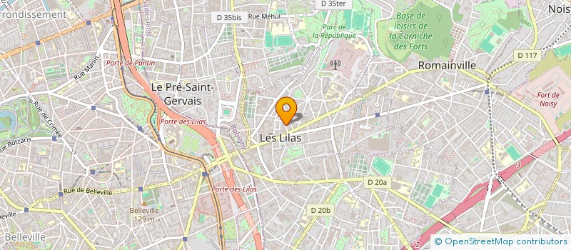 localisation de l'entreprise MADAME PALOMA AUZEAU à LES LILAS