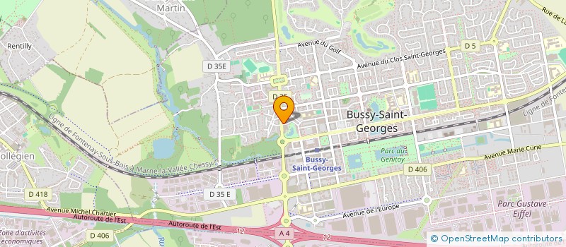 localisation de l'entreprise MADAME PALOMA BOUQUET  BUSSY-SAINT-GEORGES