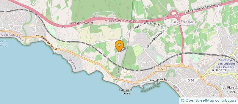 localisation de l'entreprise MADAME PALOMA SORBIER  LA CIOTAT