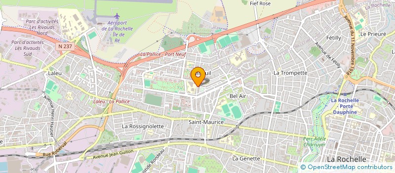 localisation de l'entreprise MADAME PALWASHA SAHAK  LA ROCHELLE