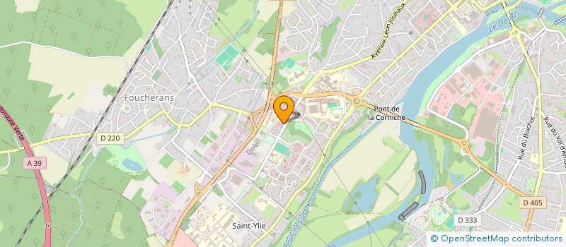 localisation de l'entreprise MADAME PAMELA ADOLPHE  DOLE