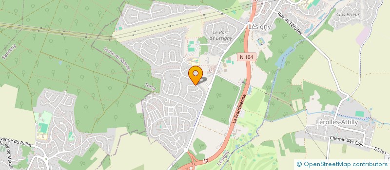 localisation de l'entreprise MADAME PAMELA AVENDANO ESCANILLA  LESIGNY