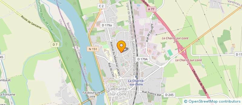 localisation de l'entreprise MADAME PAMELA CALVI à LA CHARITE-SUR-LOIRE