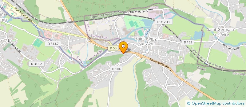 localisation de l'entreprise MADAME PAMELA CROTEAU à SAINT-REMY-SUR-AVRE