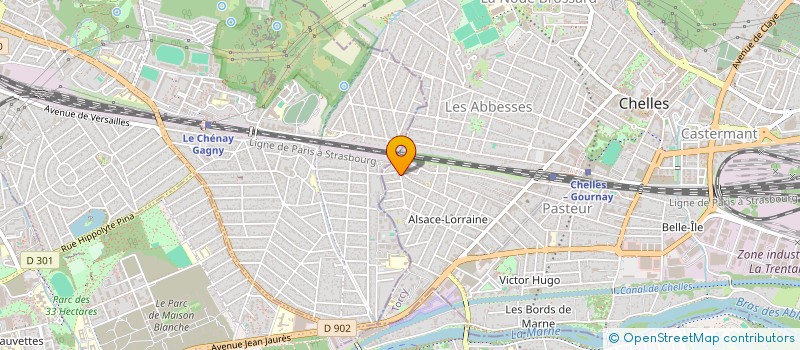 localisation de l'entreprise MADAME PAMELA DE SOUSA  CHELLES