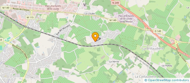 localisation de l'entreprise MADAME PAMELA HURON à VERTOU