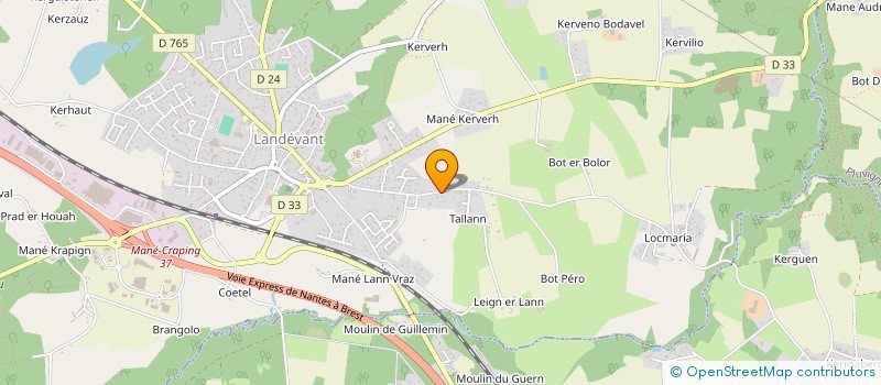 localisation de l'entreprise MADAME PAMELA LE MERO  LANDEVANT