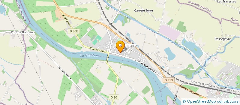 localisation de l'entreprise MADAME PAMELA LECLERC  LAMAGISTERE