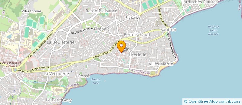 localisation de l'entreprise MADAME PAMELA MAILLARD  SAINT-NAZAIRE