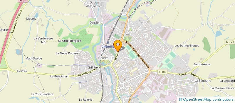 localisation de l'entreprise MADAME PAMELA MARTI  CHEMILLE-EN-ANJOU