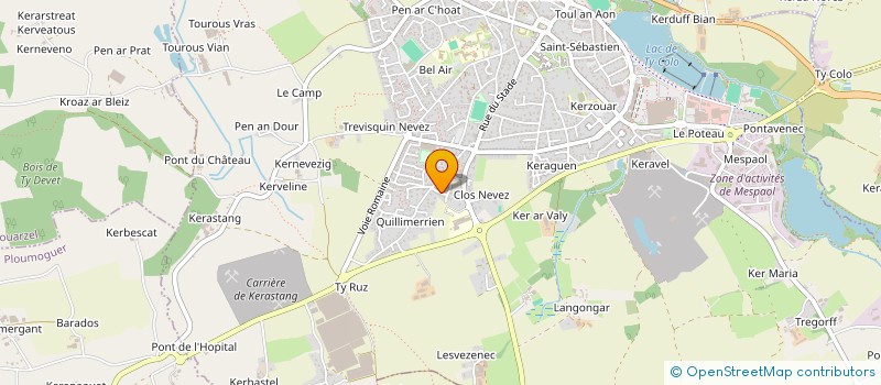 localisation de l'entreprise MADAME PAMELA MASSOT à SAINT-RENAN