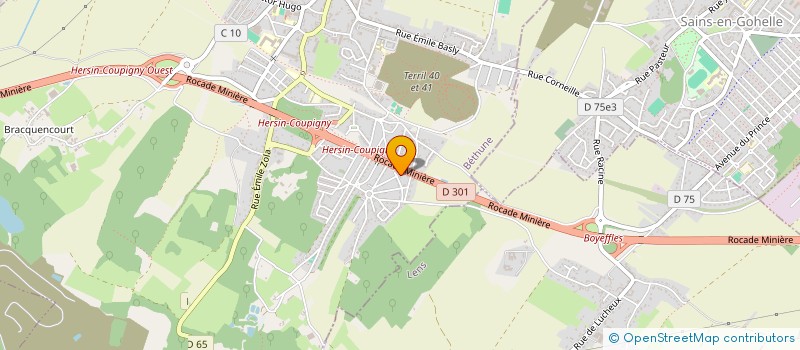 localisation de l'entreprise MADAME PAMELA MINNE  HERSIN-COUPIGNY