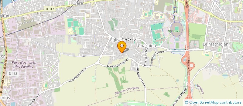 localisation de l'entreprise MADAME PAMELA MUBUMBYI DUNIA  DECINES-CHARPIEU