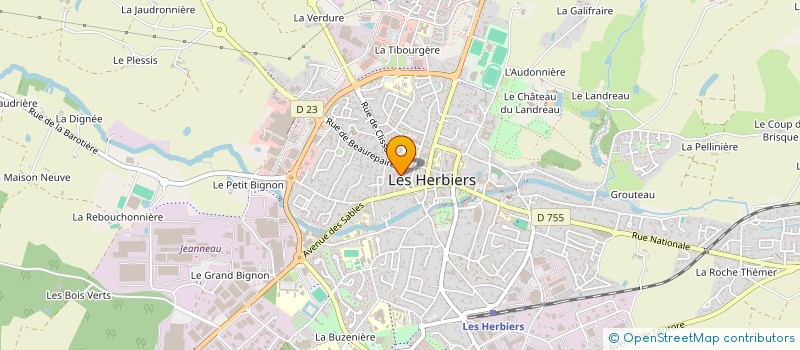 localisation de l'entreprise MADAME PAMELA PACCOU à LES HERBIERS