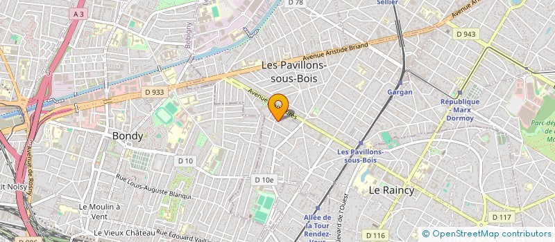 localisation de l'entreprise MADAME PAMELA RADOSAVLJEVIC  LES PAVILLONS-SOUS-BOIS