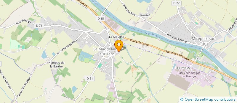 localisation de l'entreprise MADAME PAMELA RAYMOND  LA MAGDELAINE-SUR-TARN