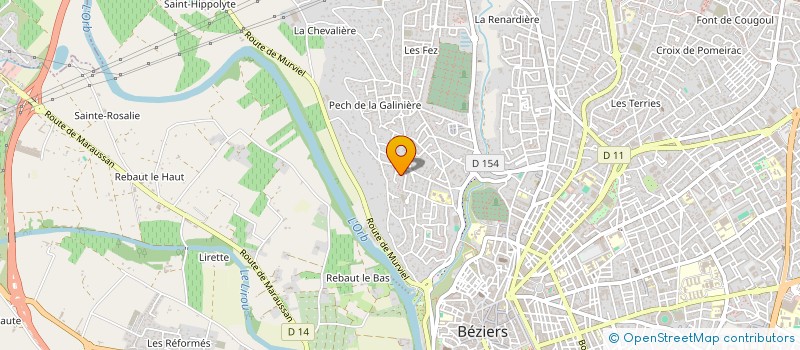 localisation de l'entreprise MADAME PAMELA REY à BEZIERS