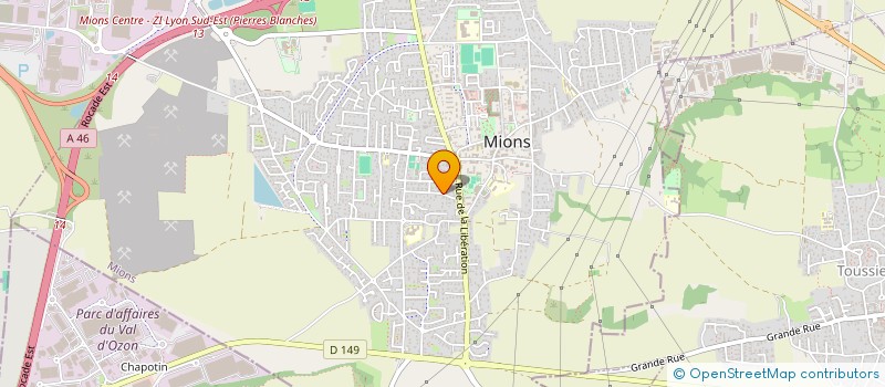 localisation de l'entreprise MADAME PAMELA THEUIL  MIONS