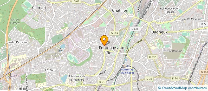localisation de l'entreprise MADAME PANDORA SIGUAN à FONTENAY-AUX-ROSES