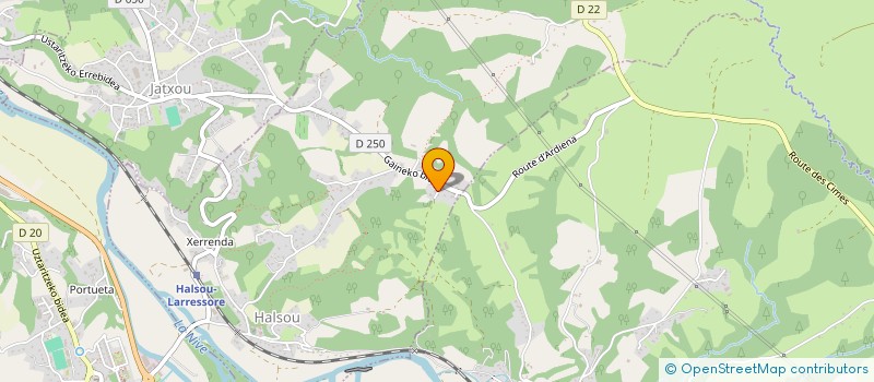 localisation de l'entreprise MADAME PANTXIKA DUHART  HALSOU