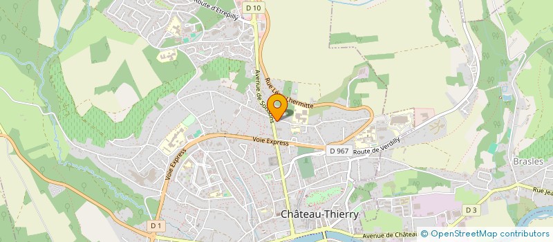 localisation de l'entreprise MADAME PANY NANTHALY à CHATEAU-THIERRY