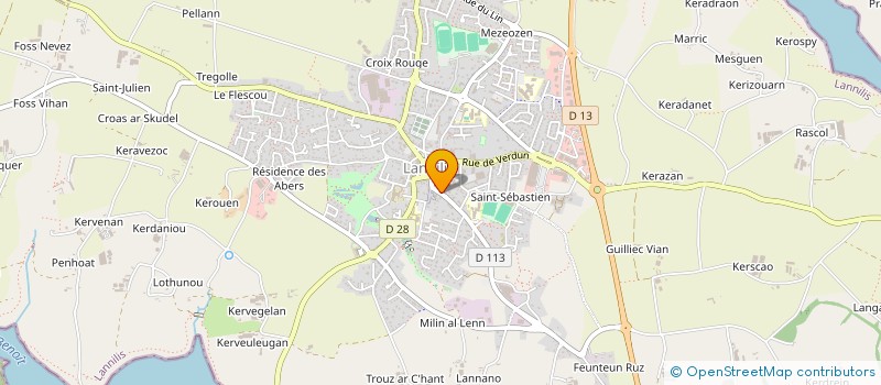 localisation de l'entreprise MADAME PAOLA ALFARO SALDIVAR  LANNILIS