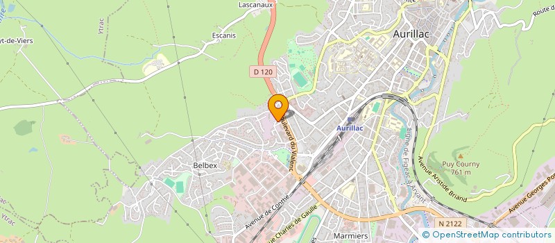 localisation de l'entreprise MADAME PAOLA BOUCHE à AURILLAC