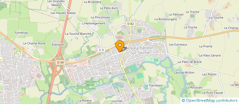 localisation de l'entreprise MADAME PAOLA BOUSSEAU  NOYAL-CHATILLON-SUR-SEICHE