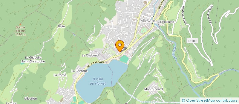 localisation de l'entreprise MADAME PAOLA CAMARDA  ALLEVARD