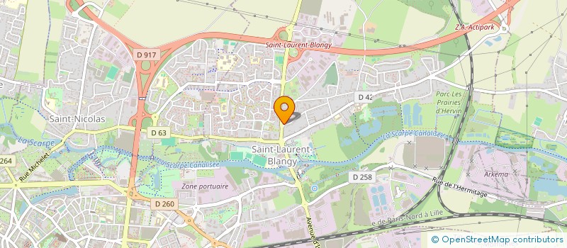 localisation de l'entreprise MADAME PAOLA HARDELAIN  SAINT-LAURENT-BLANGY